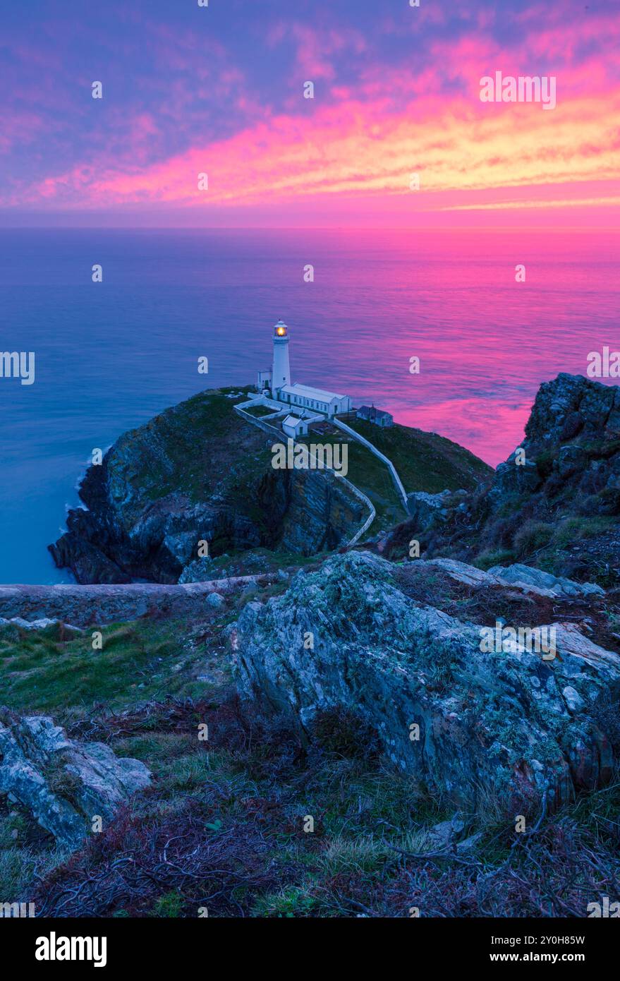 Phare de Southstack Banque D'Images