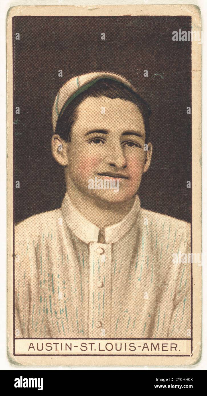 James Austin, Saint Louis Browns, portrait carte de base-ball Banque D'Images