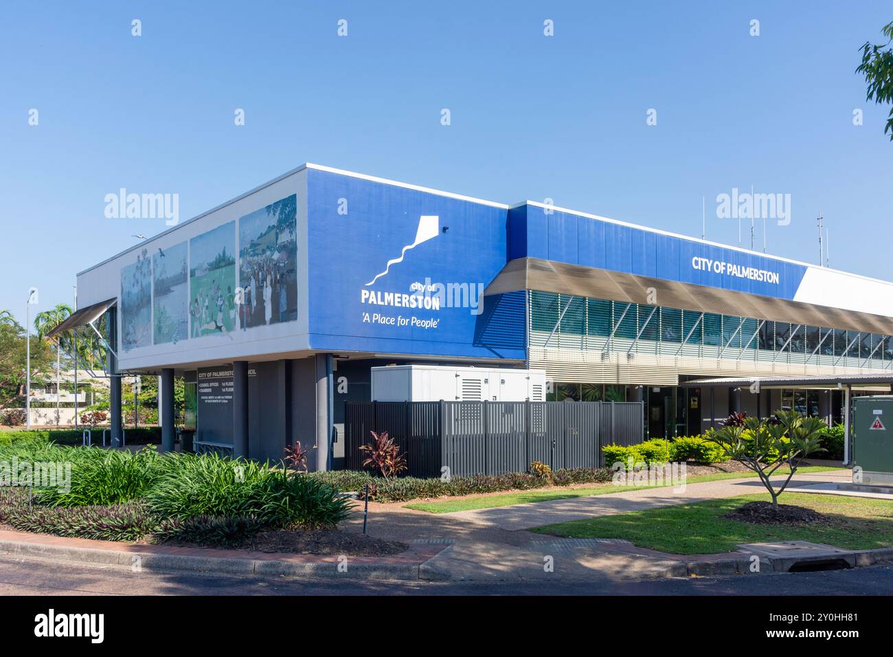 City of Palmerston Council Office, Civic Plaza, Chung Wah Terrace, City of Palmerston, Northern Territory, Australie Banque D'Images