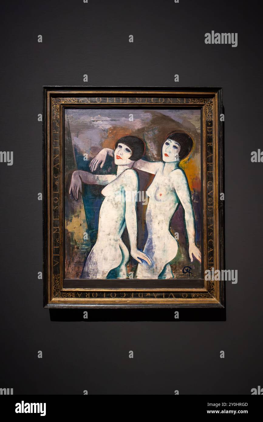 Vienne, Autriche - 6 août 2024 : 'Tiller-Girls, vor' de Karl Hofer, avant 1927. Banque D'Images