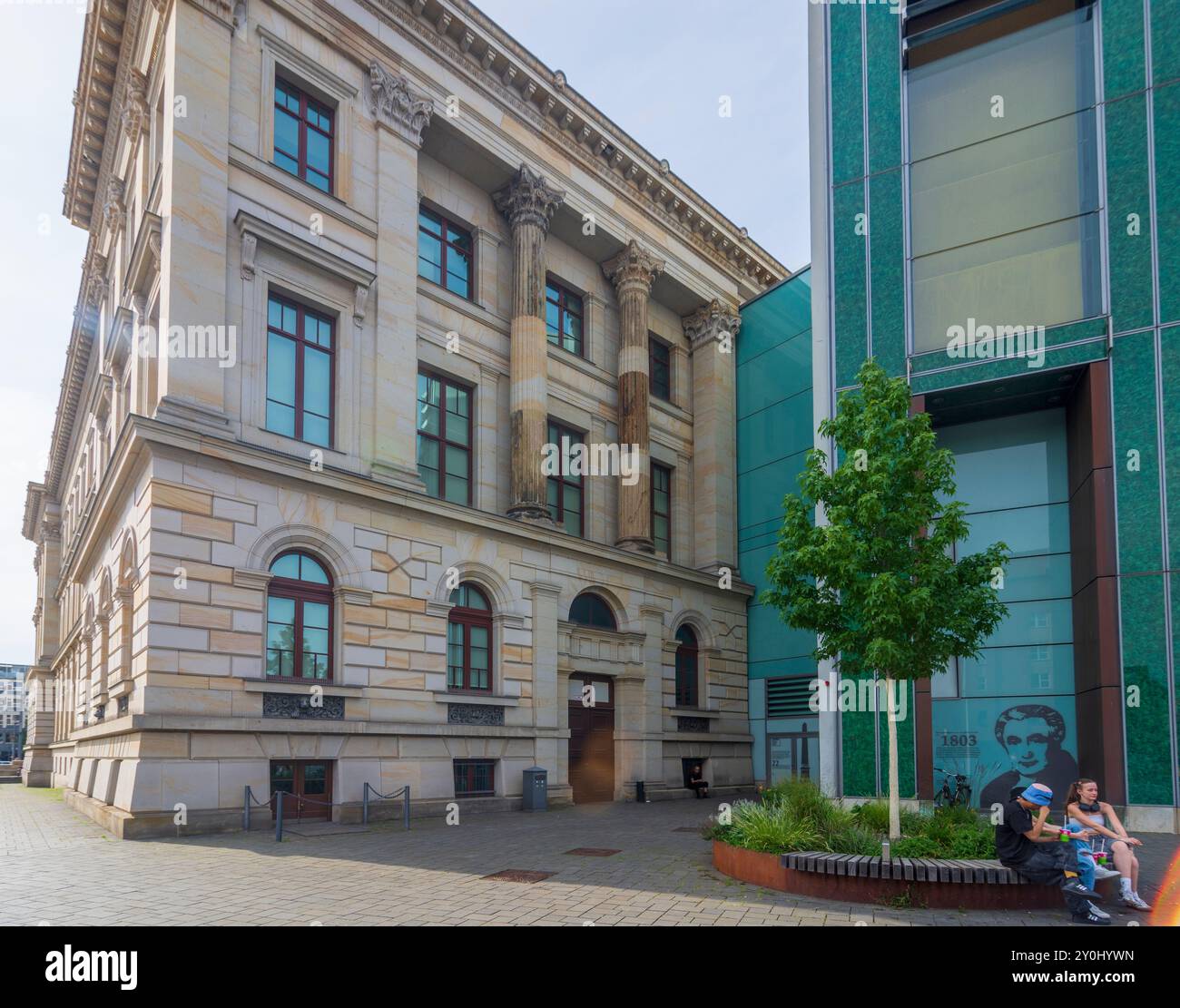 Braunschweig, Brunswick : Brunswick Palace (Braunschweiger Schloss ou Braunschweiger Residenzschloss), centre commercial Schloss-Arkaden, Niedersachs Banque D'Images