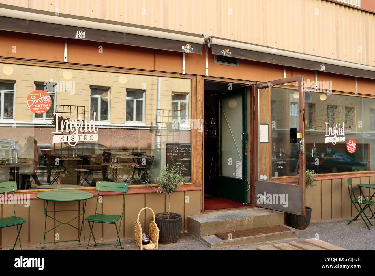 Bistro Ingrid on Vuorimiehenkatu à Helsinki, Finlande, août 2024 Banque D'Images