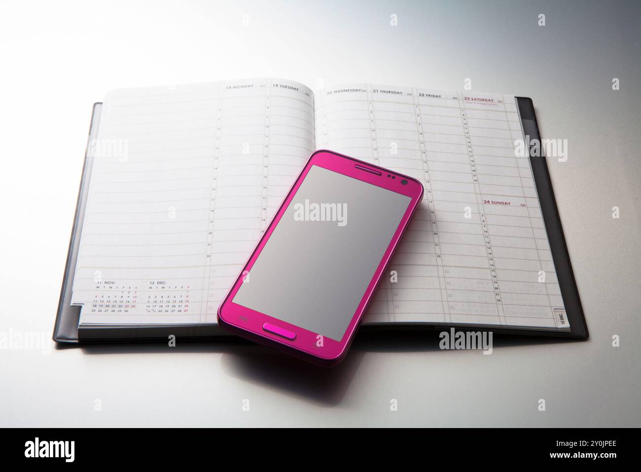 Ordinateur portable et smartphone Banque D'Images