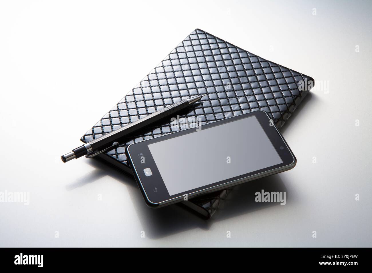 Ordinateur portable et smartphone Banque D'Images