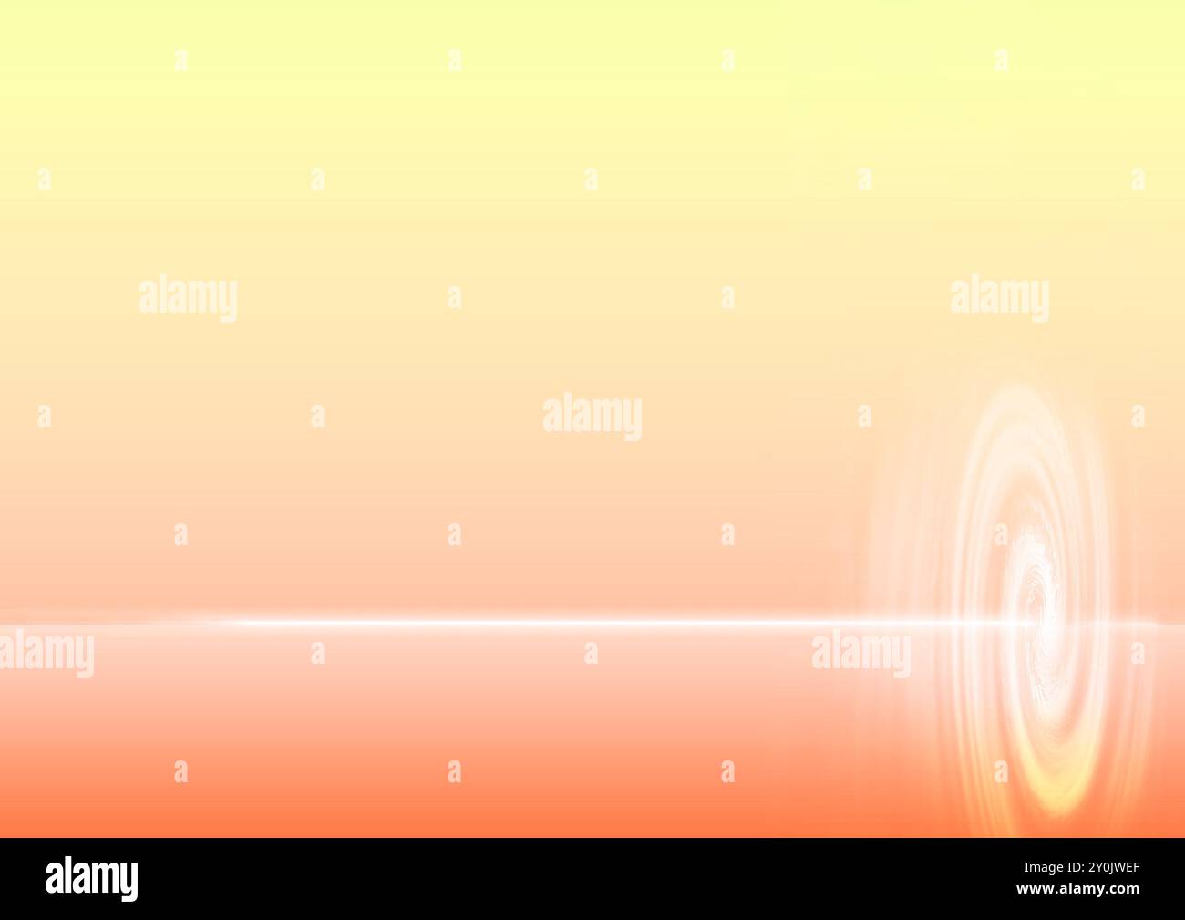 Spirale jaune et blanche Banque D'Images