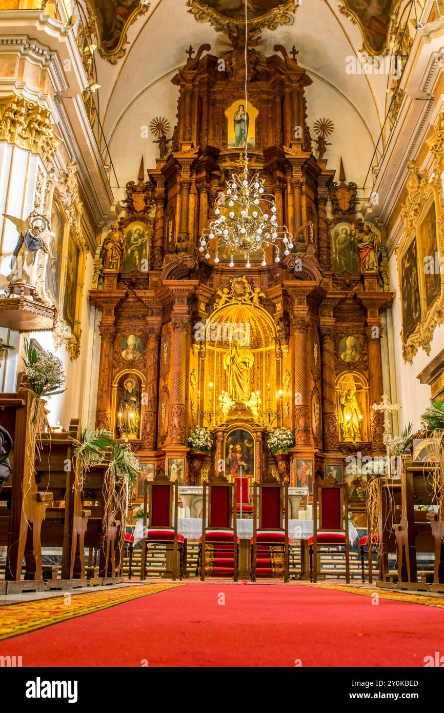 Iglesia de Santo Tomas y de San Felipe Neri (église Saint Thomas et Saint Philippe Neri), Plaza de San Vicente Ferrer, Valence, Espagne. Banque D'Images