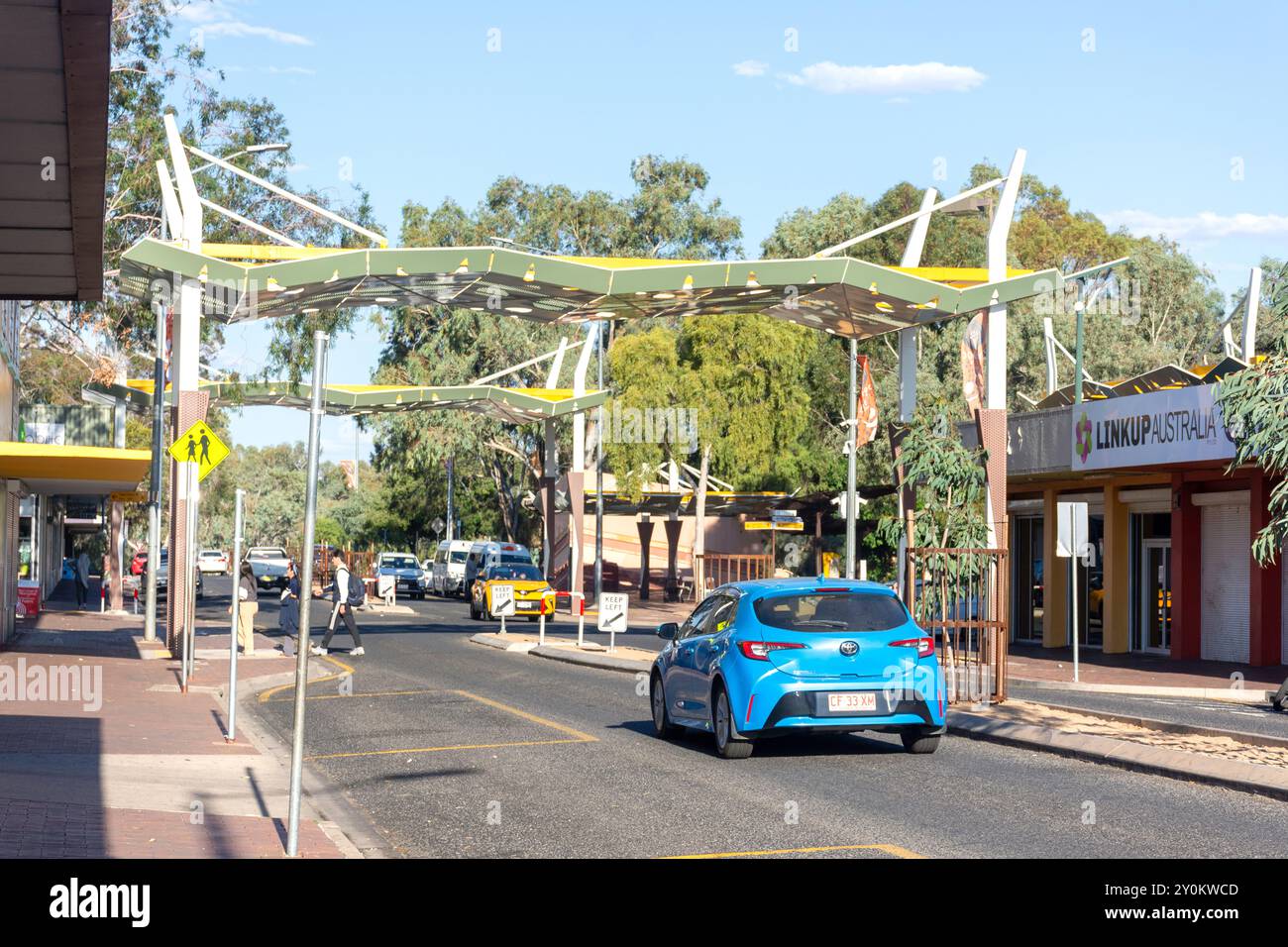 Todd Street, Alice Springs, territoire du Nord, Australie Banque D'Images