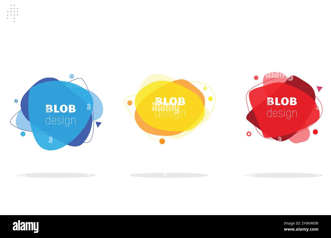 Ensemble de cadres créatifs abstraits Illustration de Vecteur