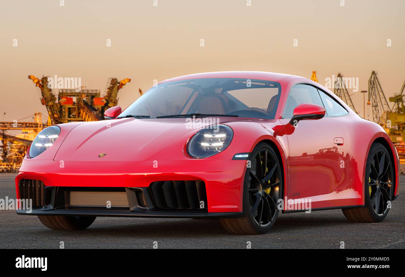 La nouvelle Porsche 911 Carrera GTS pour l'année modèle 2025. Banque D'Images