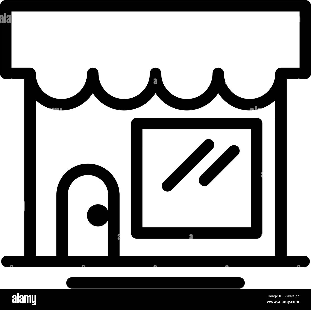 Icône bâtiment fichier modifiable de symboles de magasin ou de centre commercial Illustration de Vecteur
