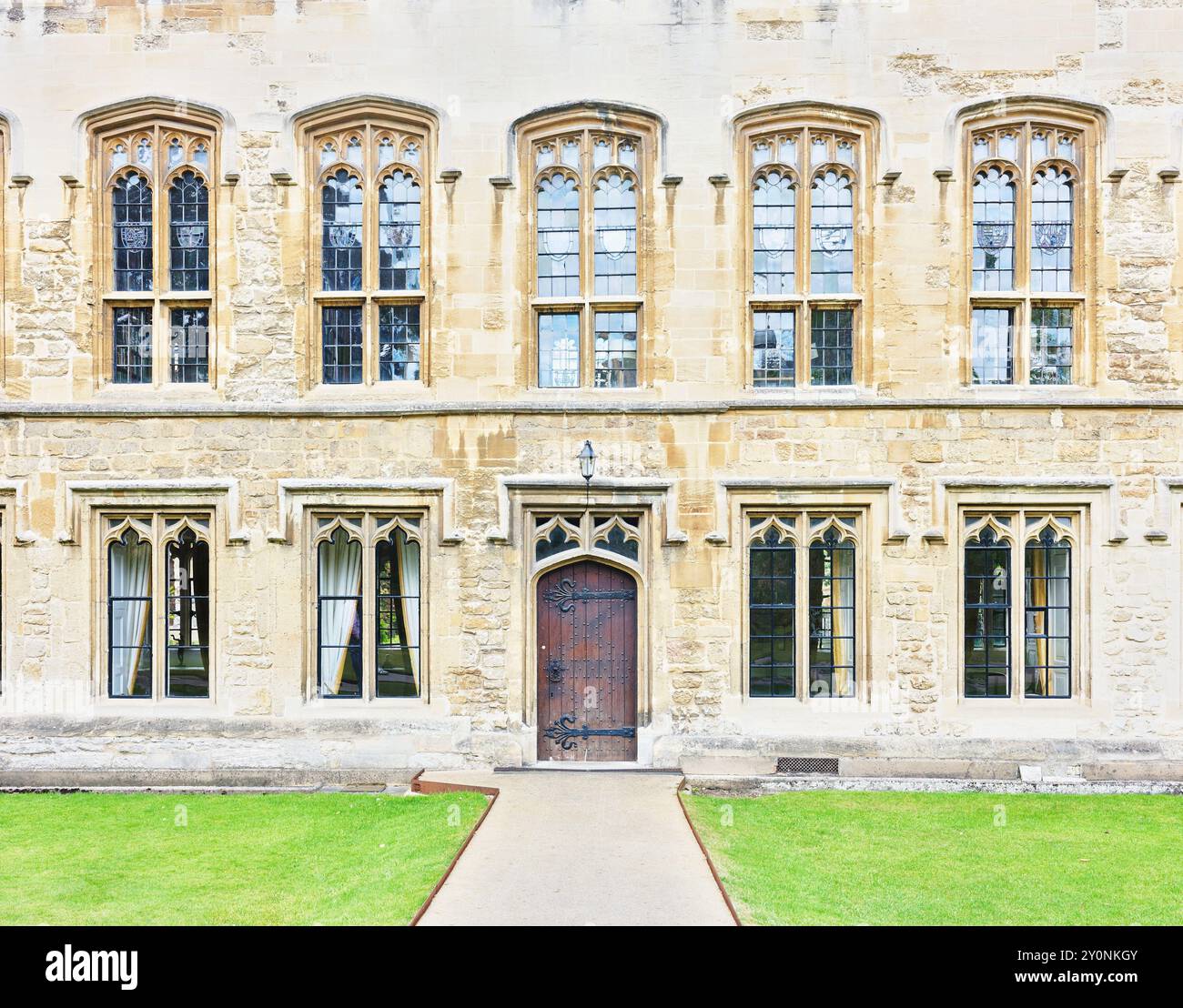 L'ancienne bibliothèque du Balliol College de l'Université d'Oxford, fondée en 1263. Banque D'Images