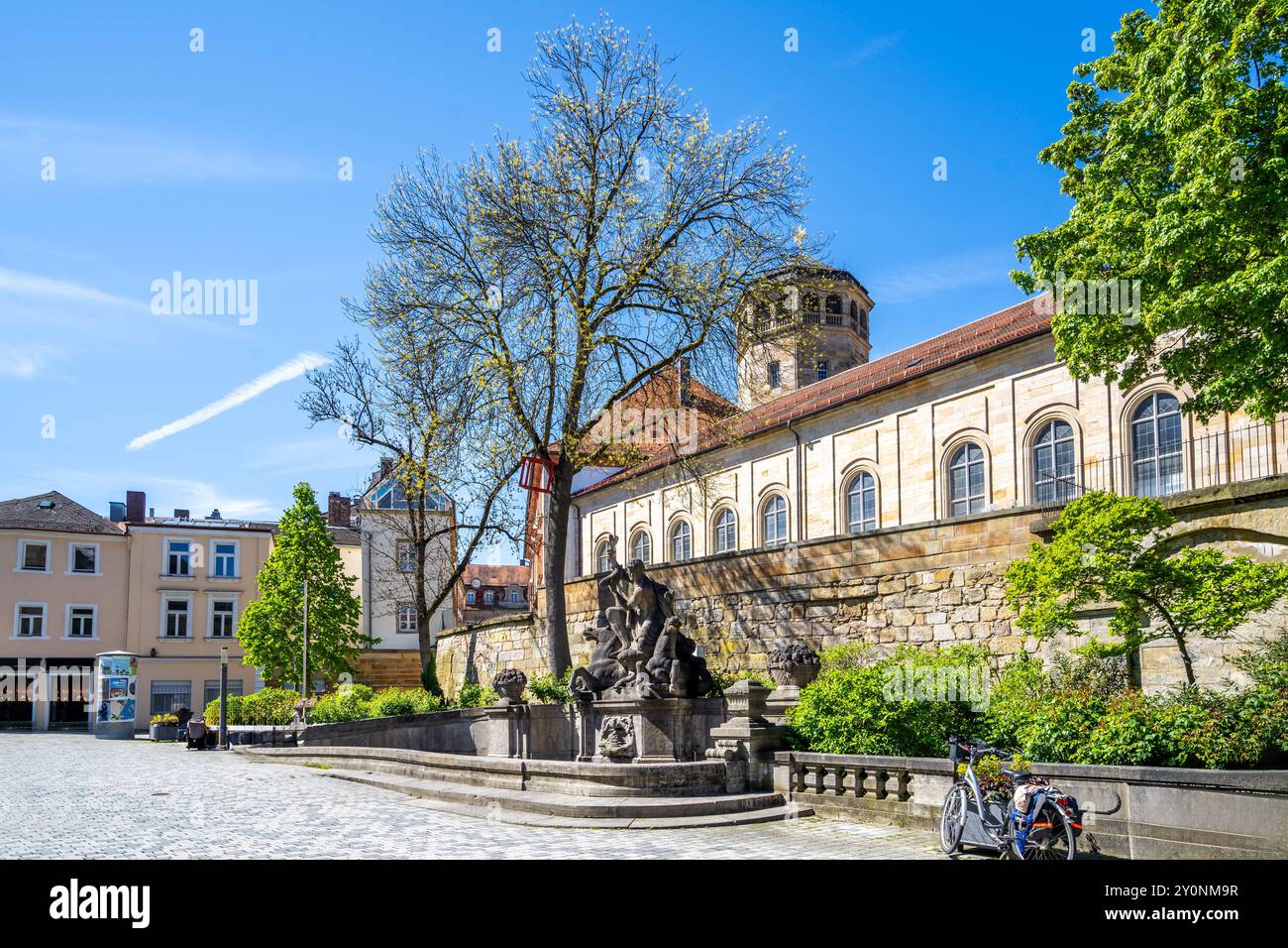 Vieille ville de Bayreuth, Bavière, Allemagne Banque D'Images