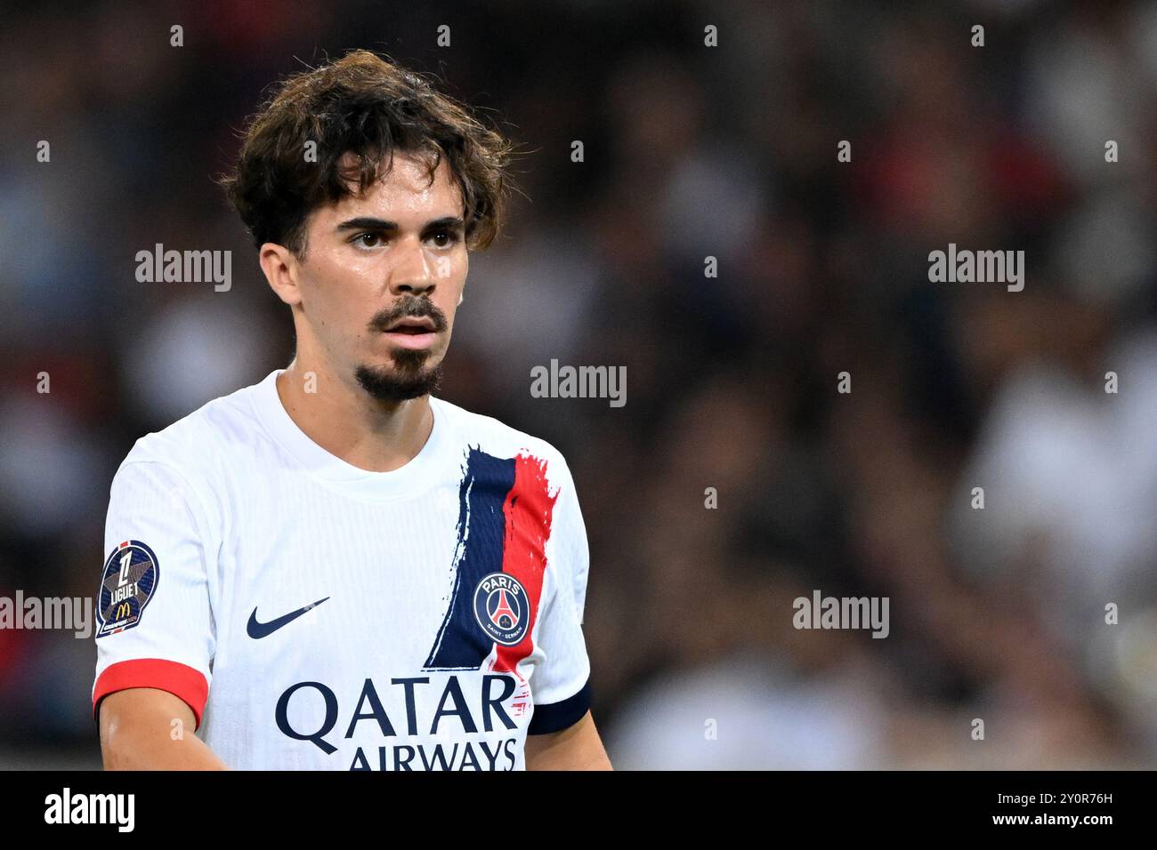 LILLE - Vitinha du Paris Saint Germain lors du match de Ligue 1 entre Lille OSC et Paris Saint Germain au stade Pierre-Mauroy le 1er septembre 2024 à Lille. ANP | Hollandse Hoogte | Gerrit van Keulen Banque D'Images