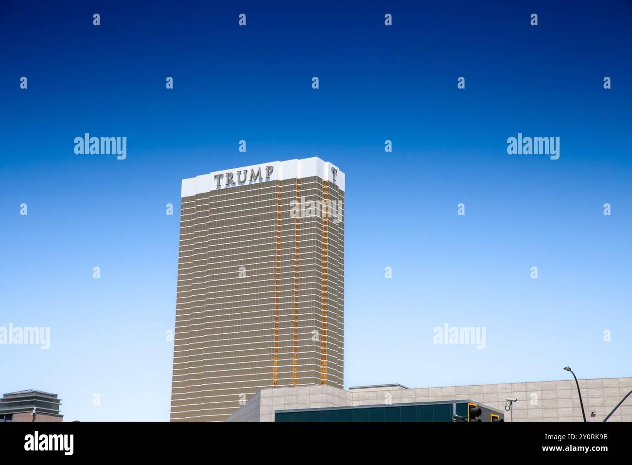 LAS VEGAS, États-Unis - 22 AOÛT 2024 : Trump international Hotel, également appelé Las vegas Trump Tower. C'est un hôtel de luxe et un gratte-ciel de condo, appartenant à Donal Banque D'Images