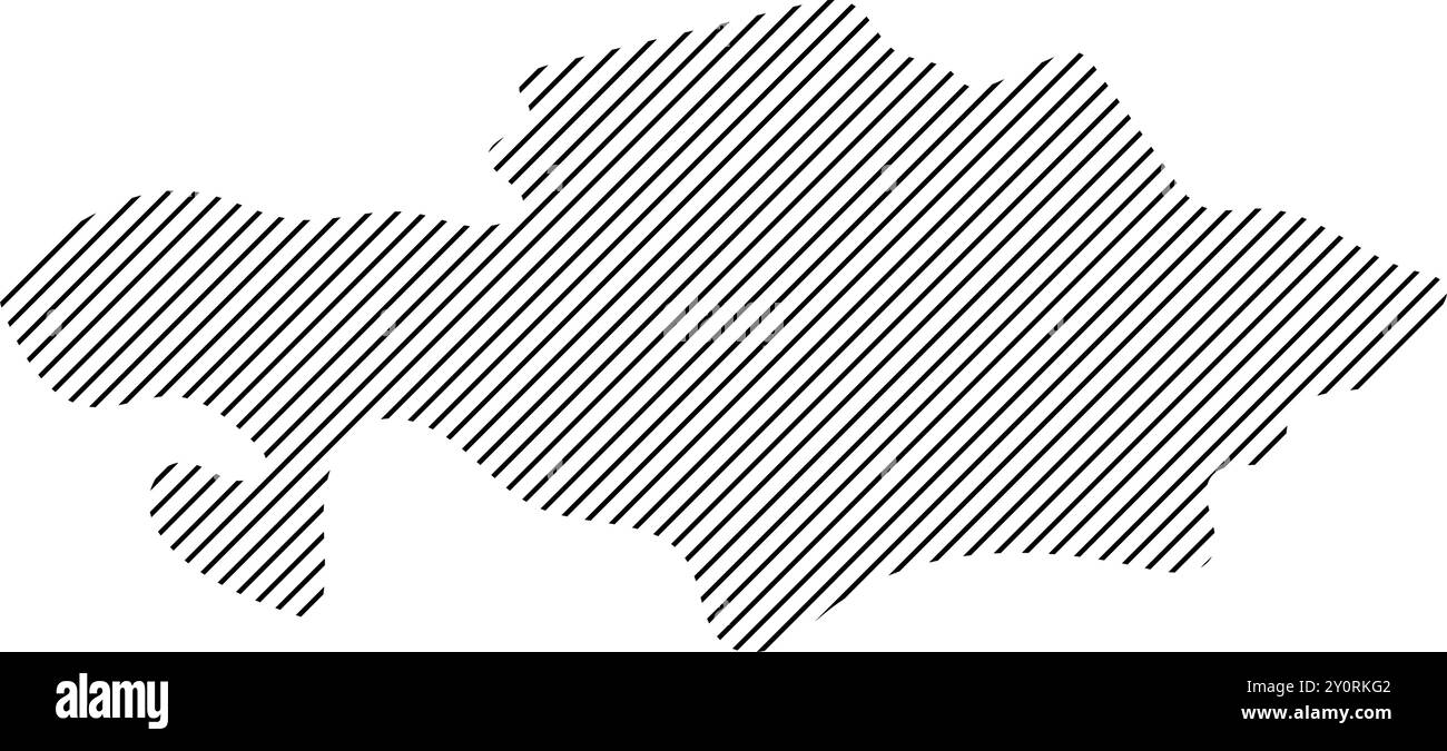 Conception d'illustration d'icône de carte du Kazakhstan Illustration de Vecteur