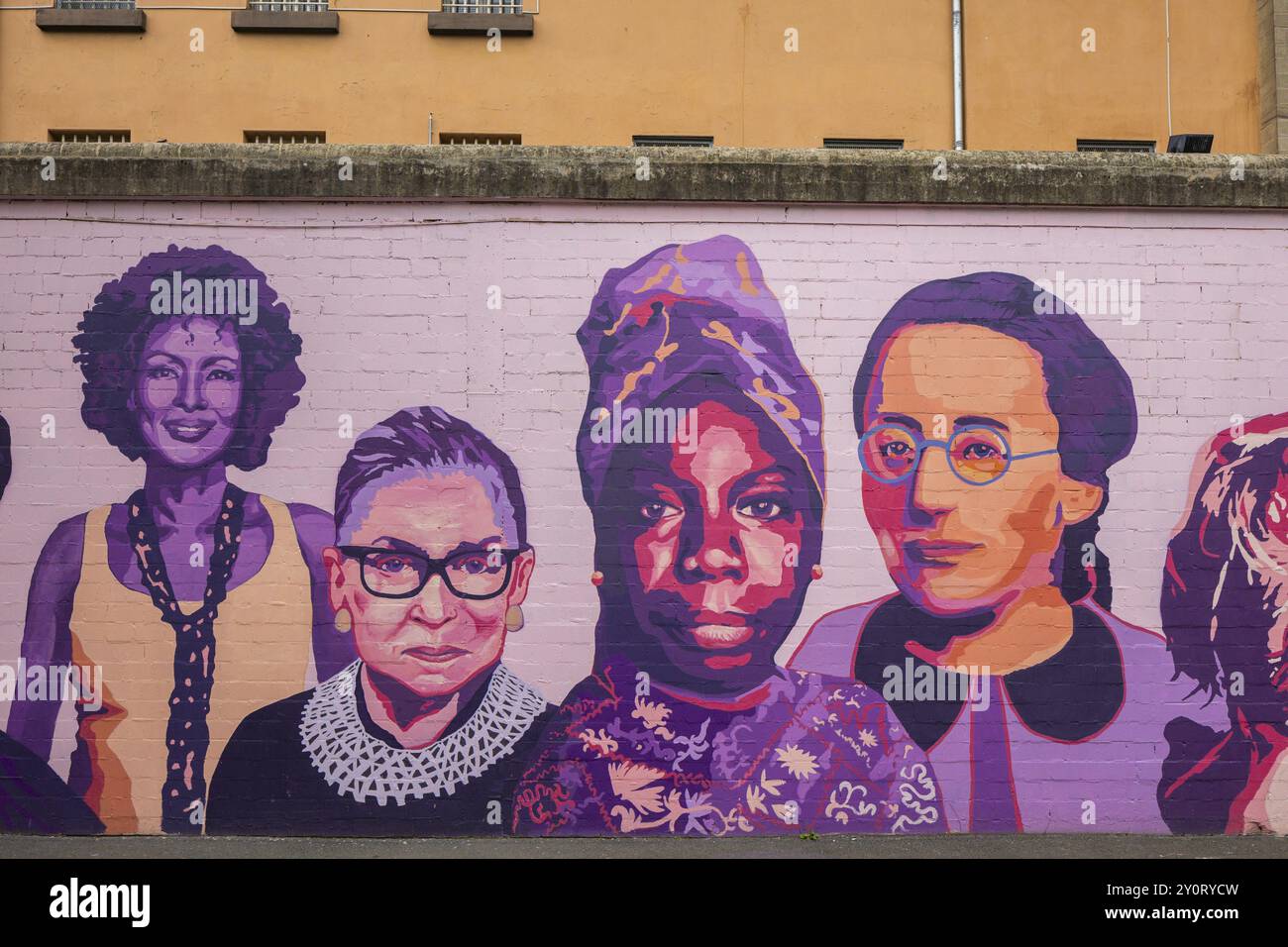 Vieille ville Une ancienne prison de Goettingen est vide depuis 16 ans. La ville veut vendre le bâtiment dans le centre-ville. Avec des artistes de Banque D'Images