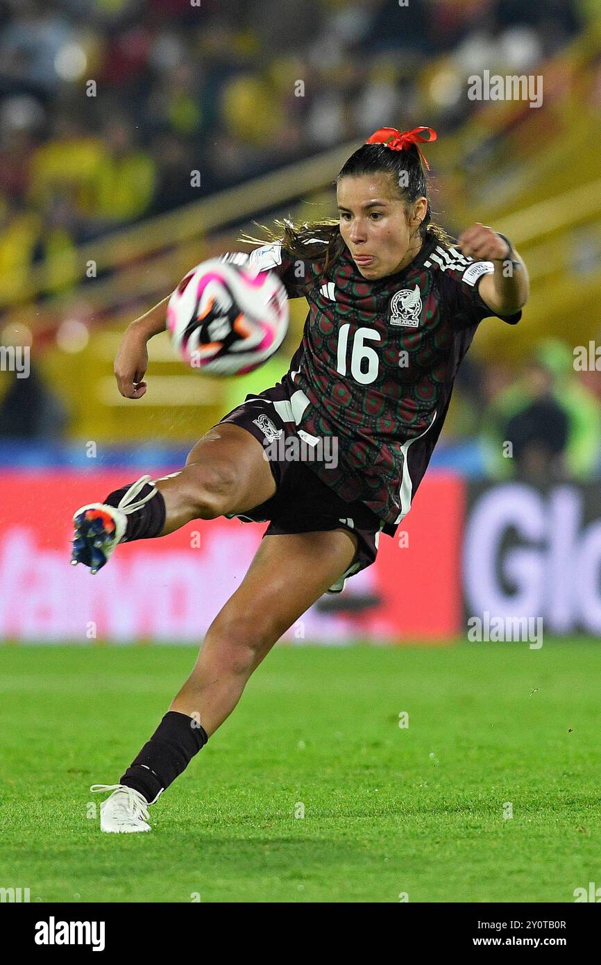 Bogota, Colombie. 03 septembre 2024. Julia Valadez, mexicaine, a tiré au but lors du match de Coupe du monde féminine U-20 de la FIFA, Colombie 2024 entre le Mexique et l'Australie, au stade El Campin, à Bogota, le 3 septembre 2024. Photo : Julian Medina/DiaEsportivo/Alamy Live News crédit : DiaEsportivo/Alamy Live News Banque D'Images