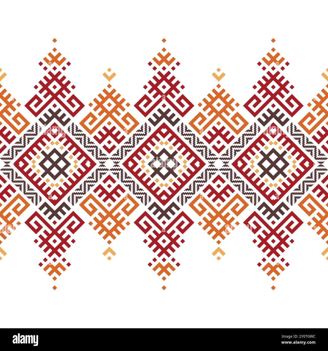 Motif géométrique sans couture en forme de losange ethnique indigène abstrait américain. Conçu pour la décoration, le textile, les impressions de tissu et toute autre impression numérique Illustration de Vecteur