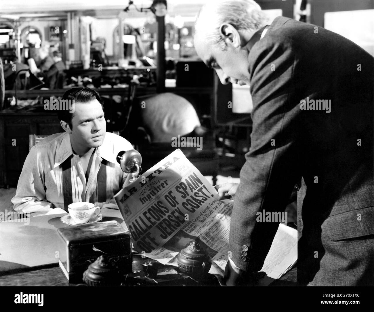 Orson Welles - photo promotionnelle pour le film de 1941, Citizen Kane - RKO Radio Pictures, photographe Alexander Kahle Banque D'Images