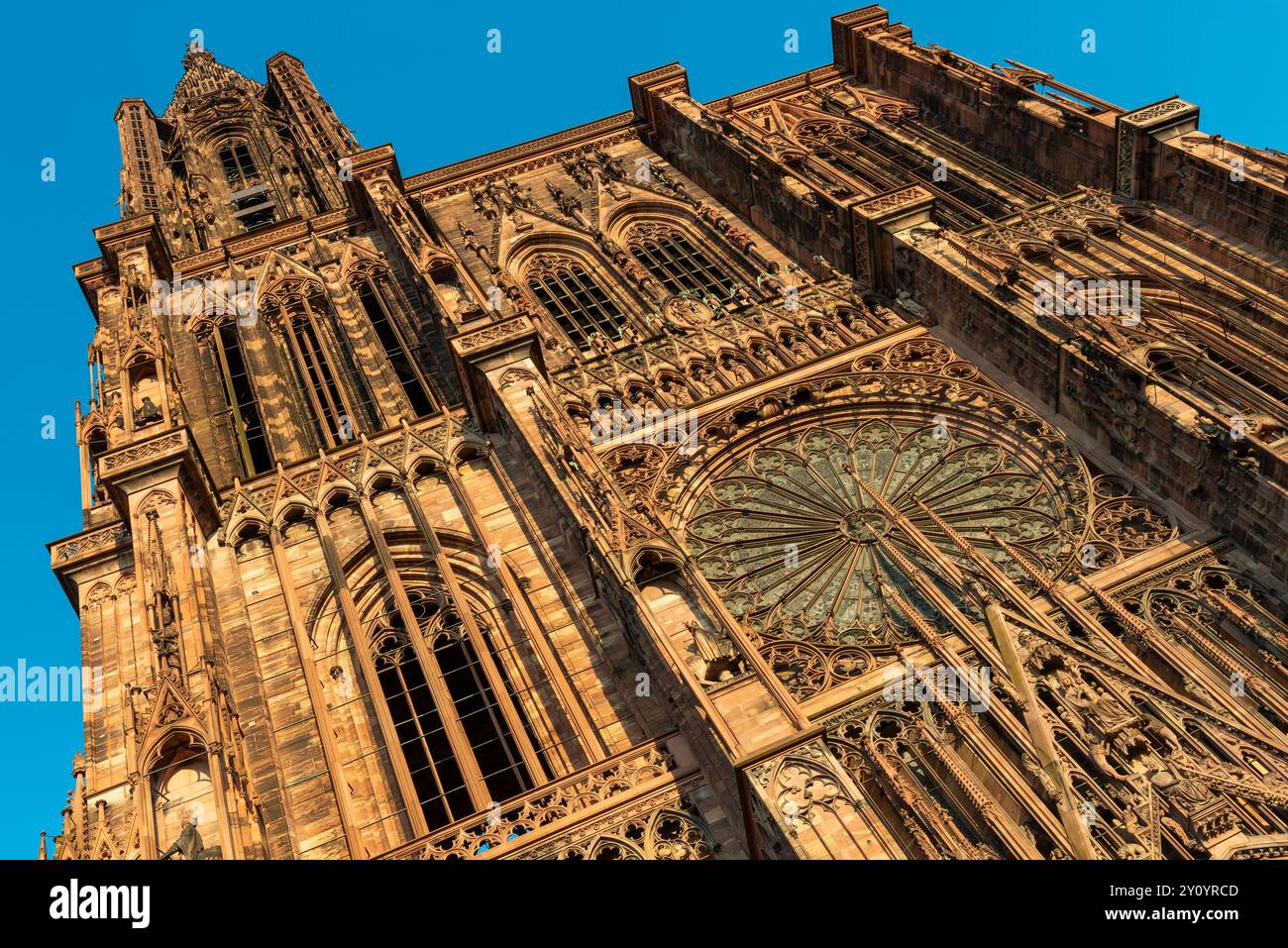 Cathédrale notre-Dame, Strasbourg, Alsace, France. Banque D'Images