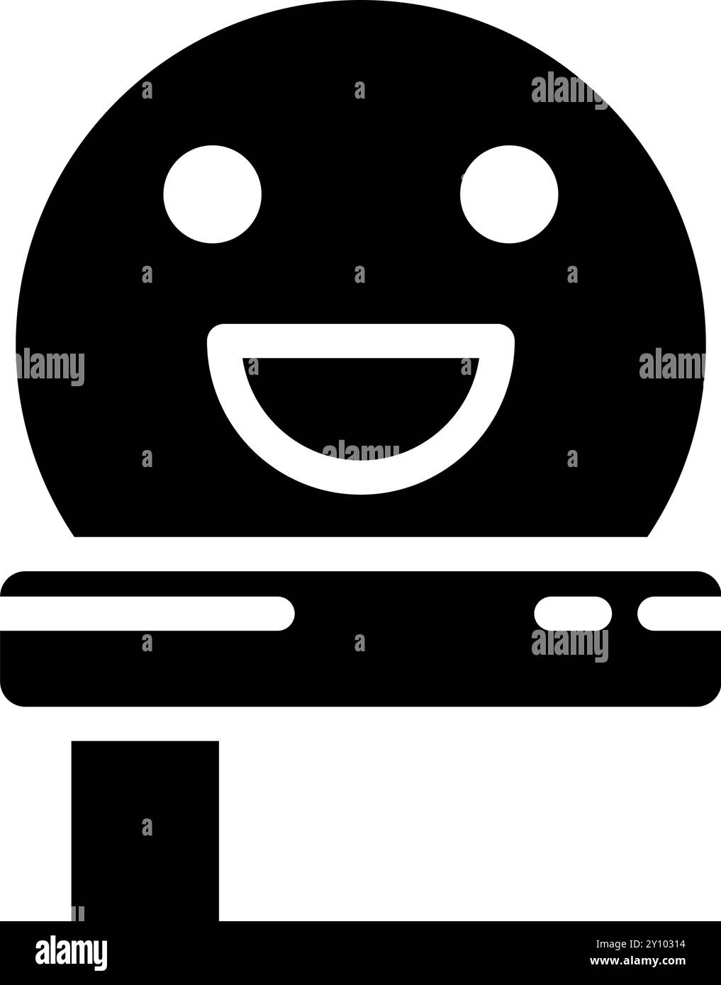 Icône bonhomme de neige noël, élément symbole de vacances d'hiver Illustration de Vecteur