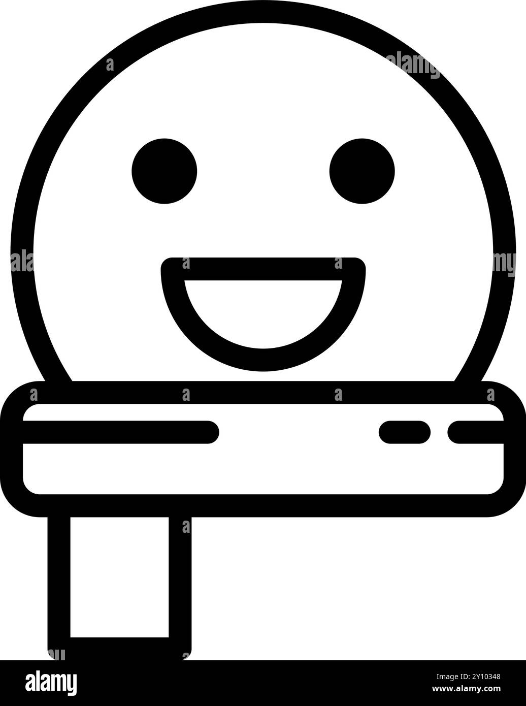 Icône bonhomme de neige noël, élément symbole de vacances d'hiver Illustration de Vecteur