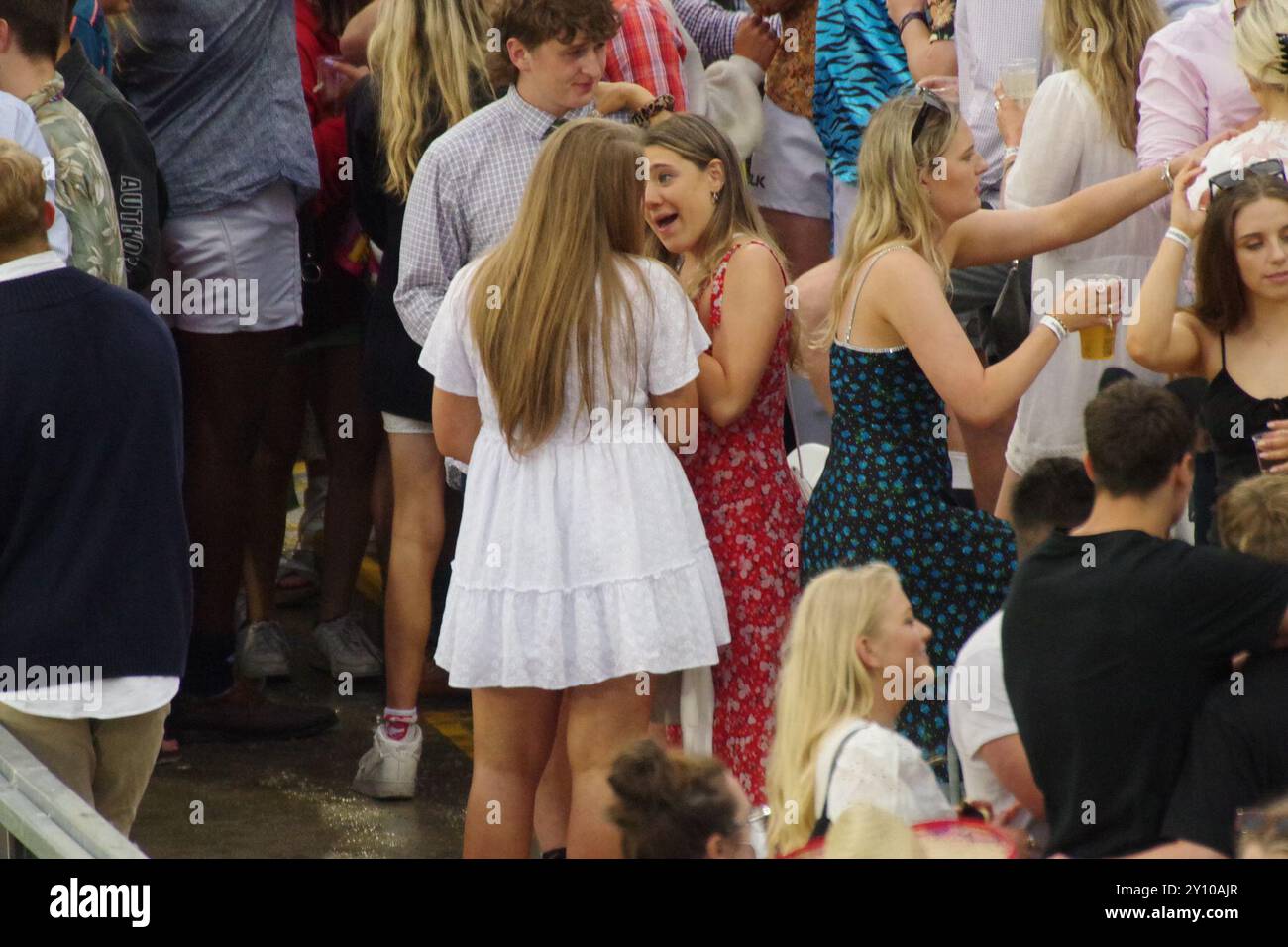 Chester le Street, Angleterre, 23 juin 2021. Soirée étudiante au T20 Blast match entre Durham Cricket et Northamptonshire Steelbacks au Seat unique, Riverside. Crédit : Colin Edwards. Banque D'Images