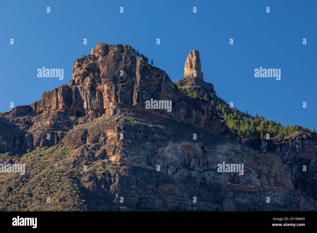 Roque Nublo, Tejeda, Grande Canarie, Îles Canaries, Espagne Banque D'Images