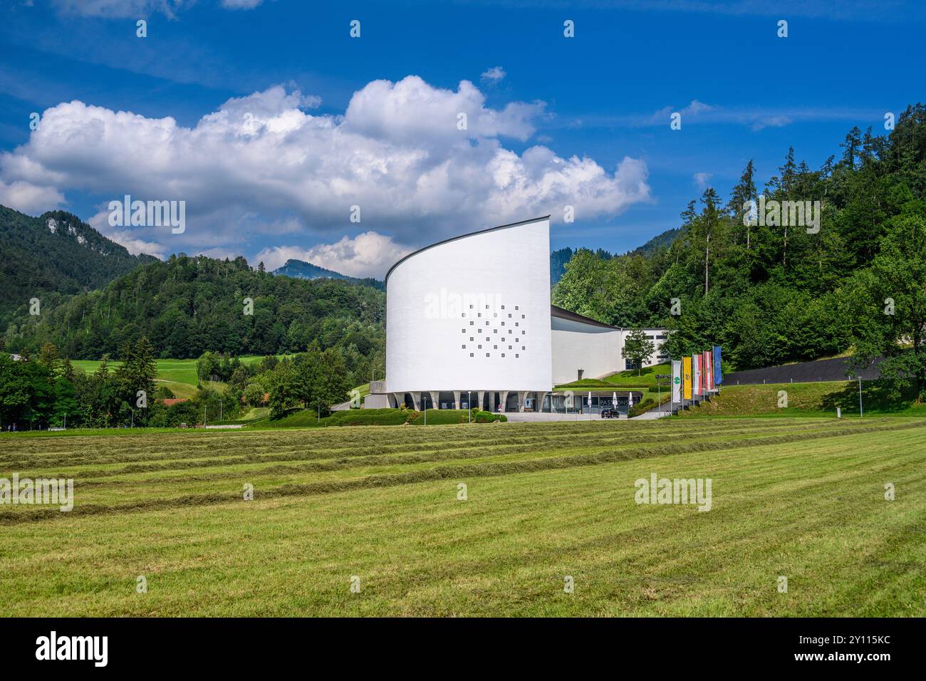 Autriche, Tyrol, Basse vallée de l'Inn, Erl, passion Playhouse Banque D'Images