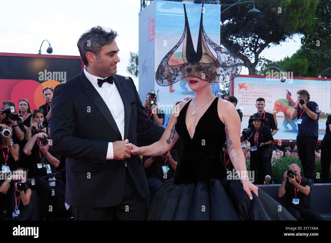 Venezia, Italie. 04th Sep, 2024. Lady Gaga et Michael Polansky assistent au tapis rouge "Joker : folie A deux" au 81ème Festival International du film de Venise le 04 septembre 2024 à Venise, Italie. (Photo de Gian Mattia D'Alberto/LaPresse) crédit : LaPresse/Alamy Live News Banque D'Images