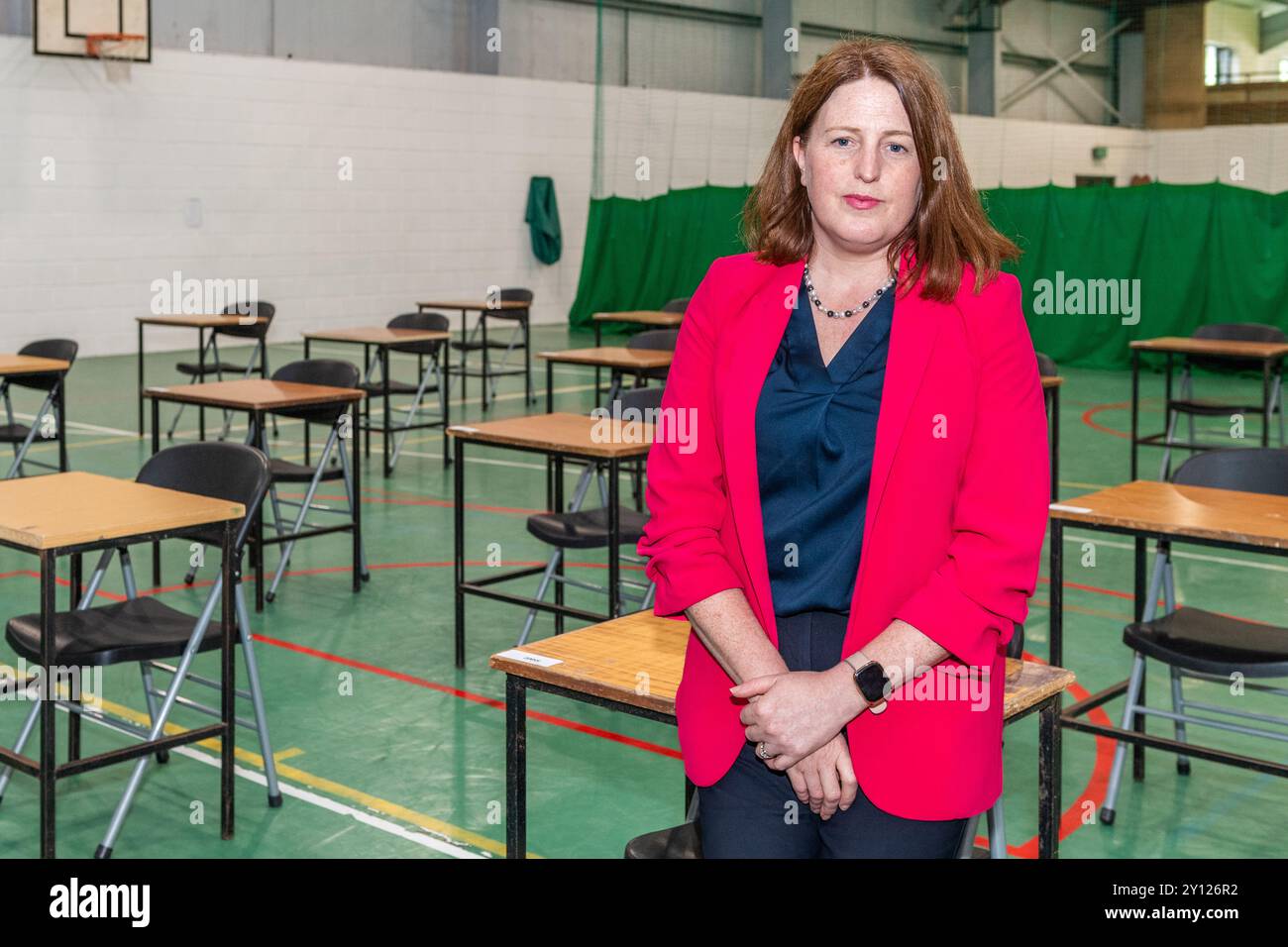Niamh McShane, ancien directeur de Wilson's Hospital School, dans le comté de Washington. Westmeath, maintenant directeur de Bandon Grammar School. Banque D'Images