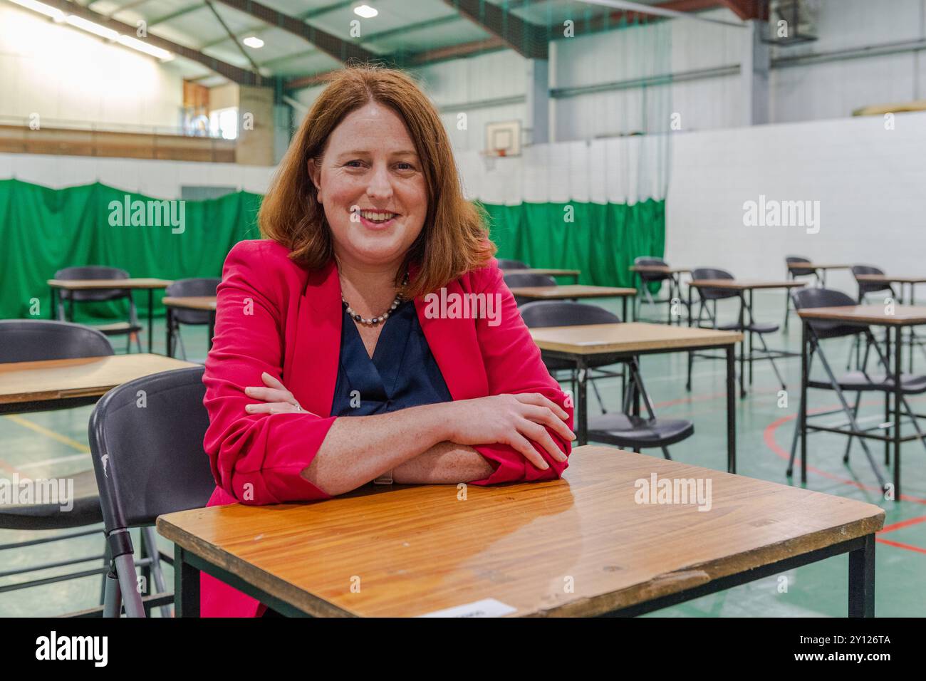 Niamh McShane, ancien directeur de Wilson's Hospital School, dans le comté de Washington. Westmeath, maintenant directeur de Bandon Grammar School. Banque D'Images