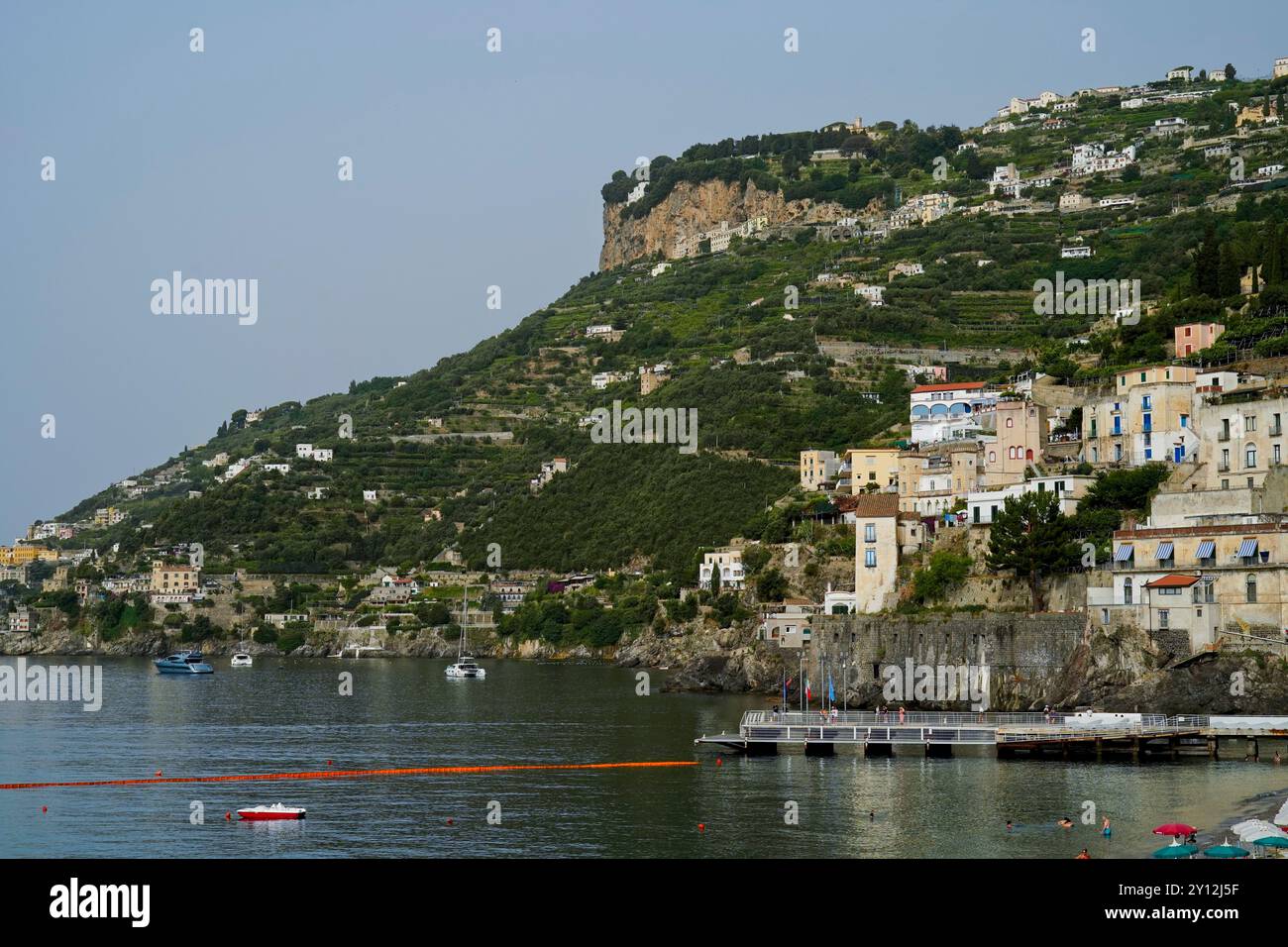 Panoramas de la côte amalfitaine, Province de Salerne, Campanie, Italie Banque D'Images