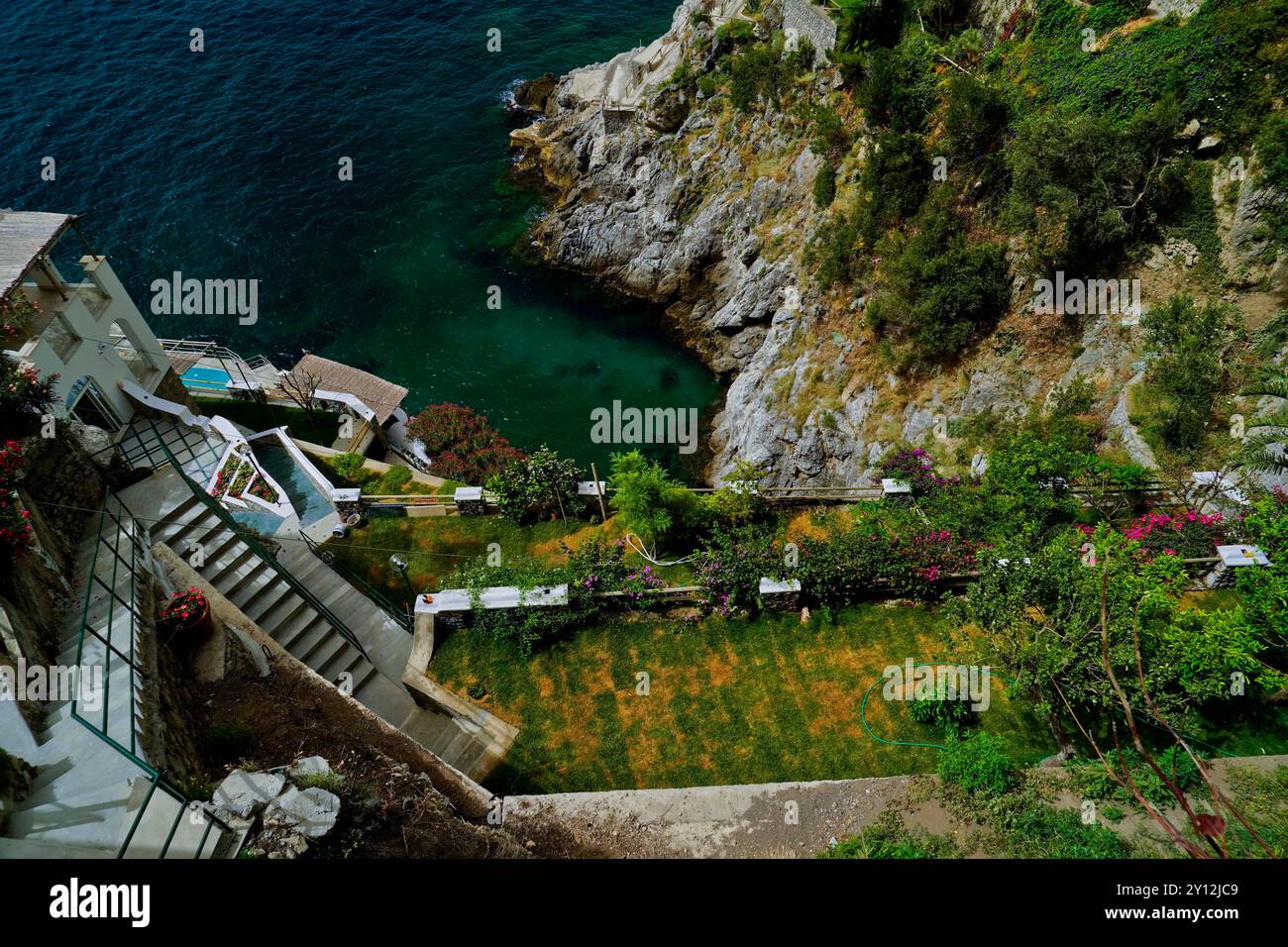 Panoramas de la côte amalfitaine, Province de Salerne, Campanie, Italie Banque D'Images