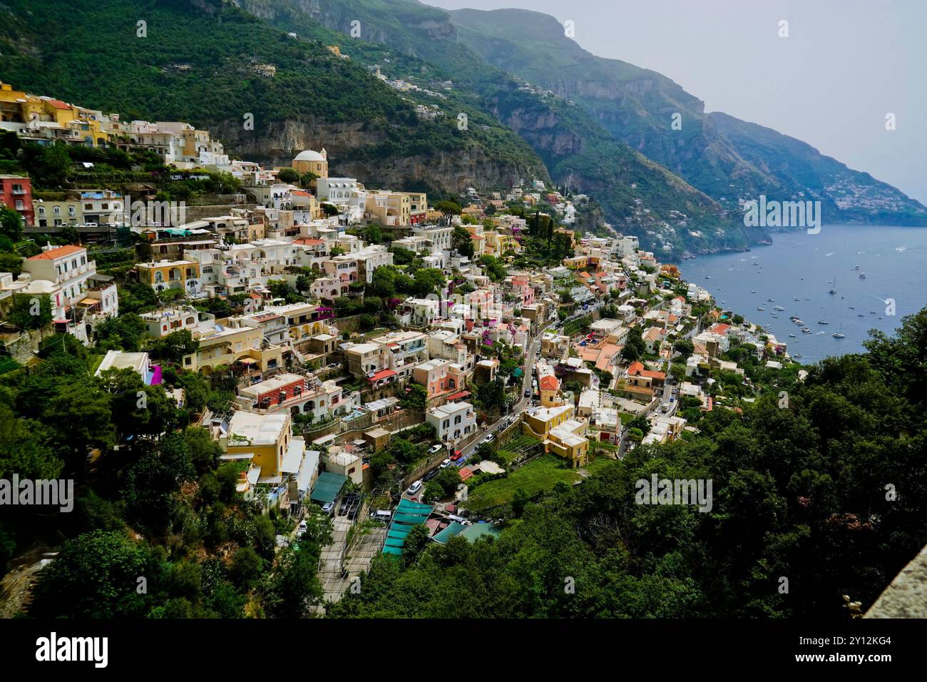Panoramas de la côte amalfitaine, Province de Salerne, Campanie, Italie Banque D'Images
