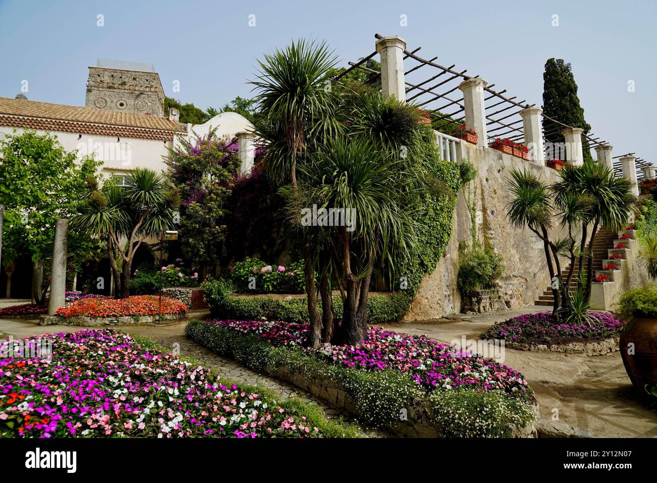 Panoramas de la côte amalfitaine, Province de Salerne, Campanie, Italie Banque D'Images