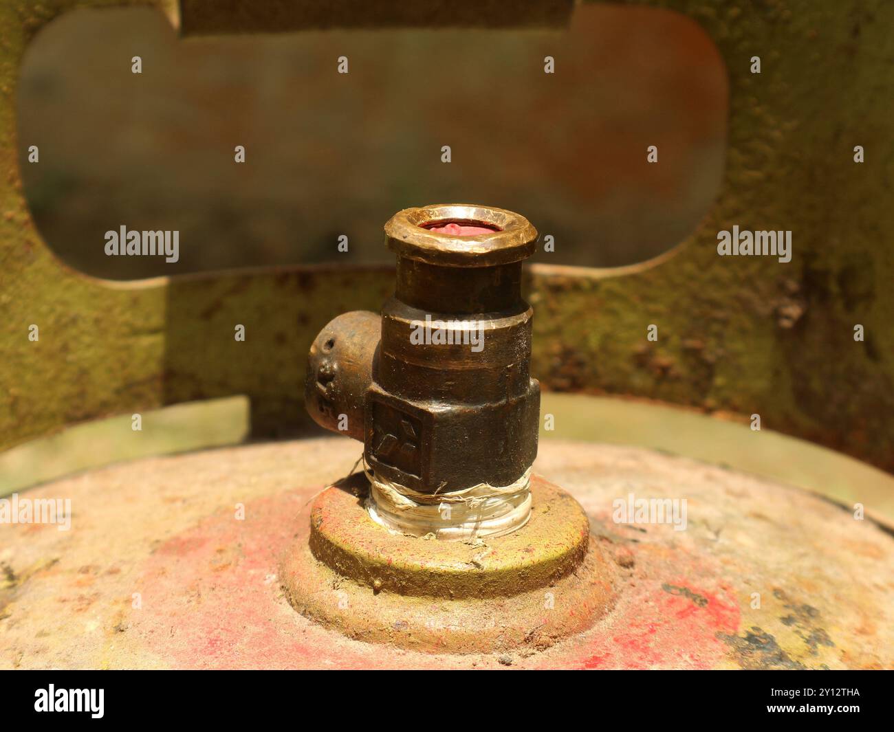 Valve de bouteille de gaz GPL à focalisation sélective pour remplissage en laiton Banque D'Images