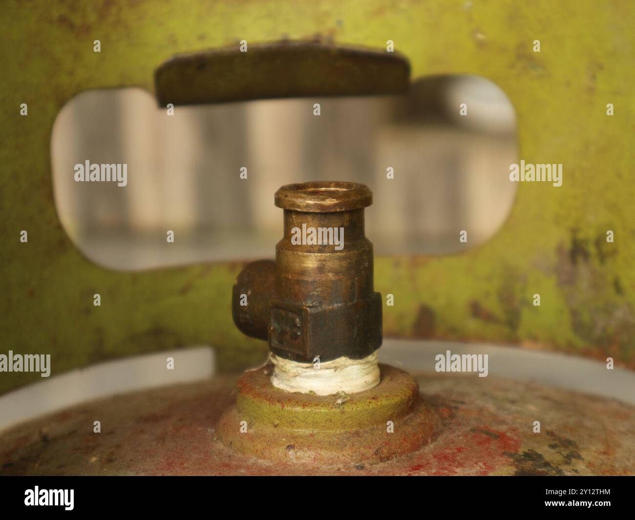 Valve de bouteille de gaz GPL à focalisation sélective pour remplissage en laiton Banque D'Images