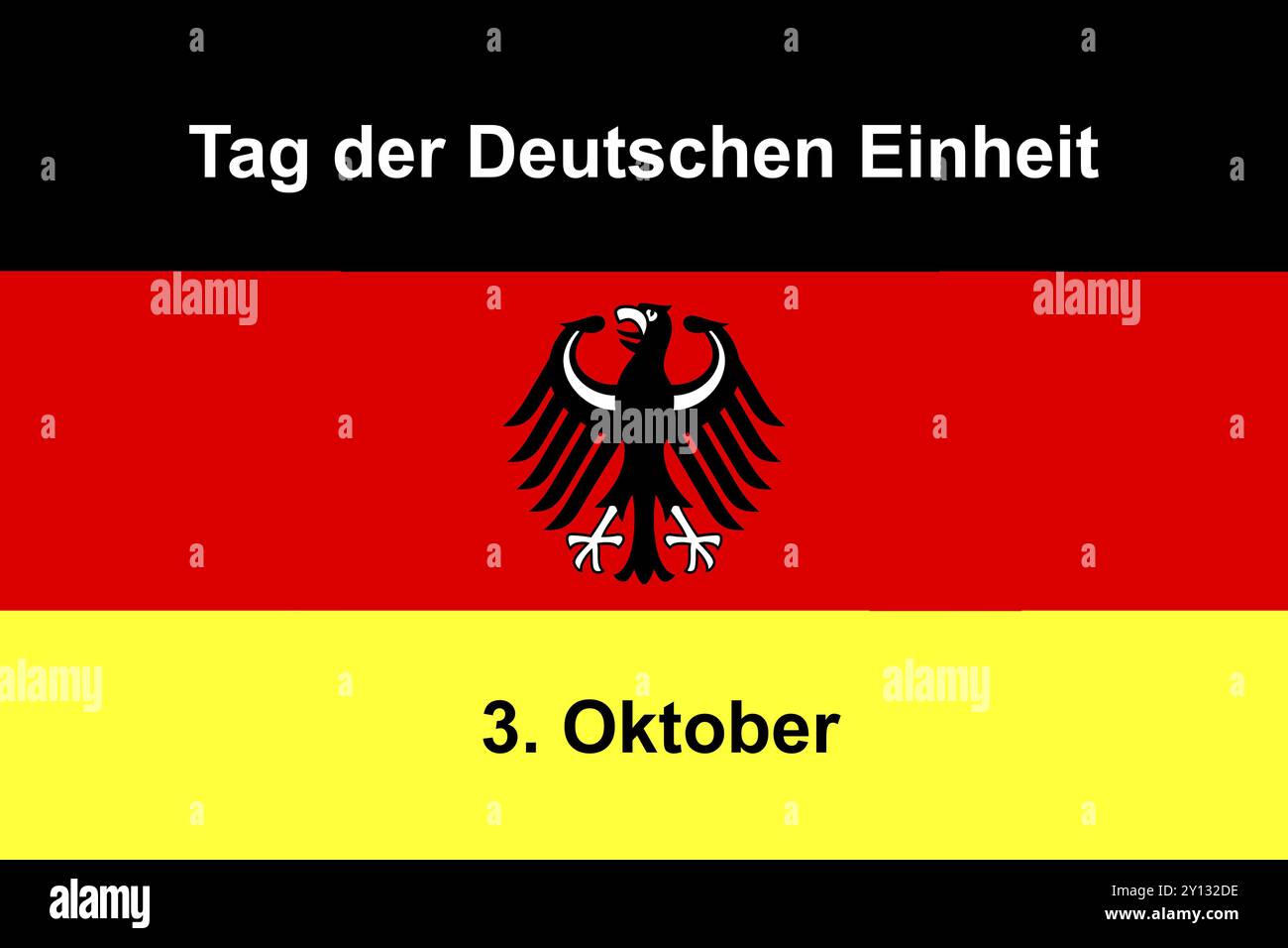 3 octobre, jour de l'unité allemande, Studio Banque D'Images
