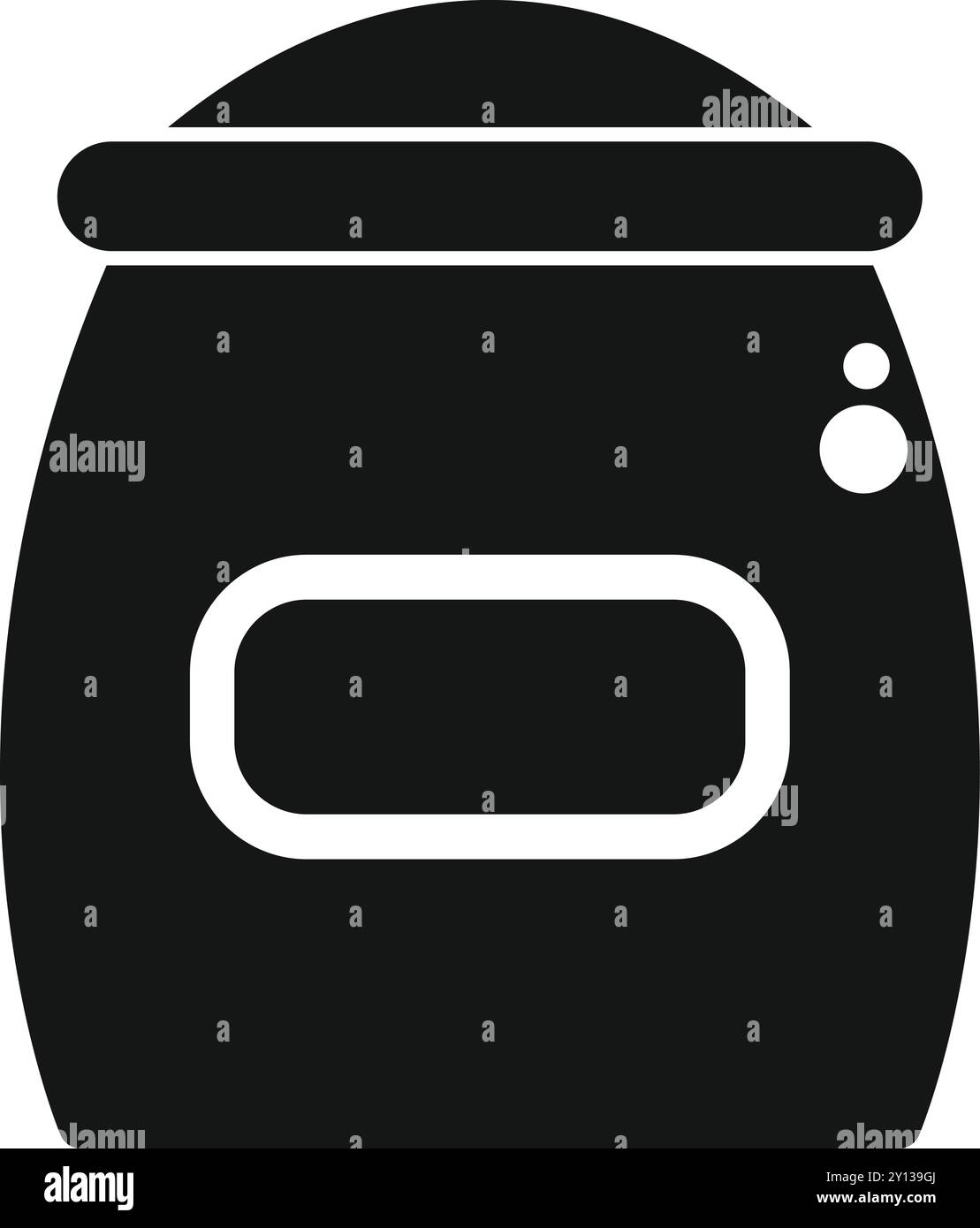 Machine à pain moderne avec des bords arrondis pâtisserie icône de pain Illustration de Vecteur