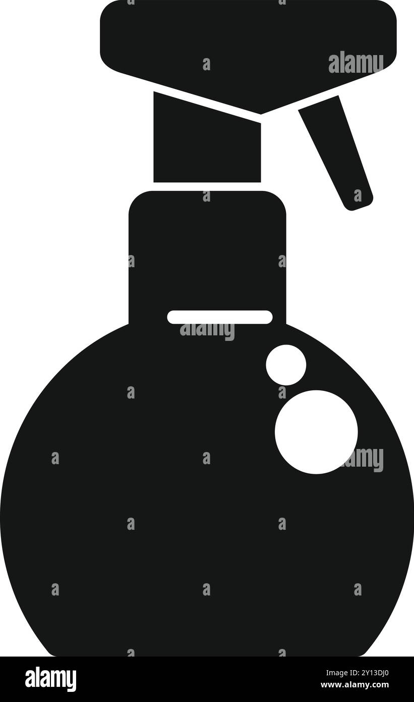 Illustration vectorielle simple d'un vaporisateur de nettoyage, parfait pour les sites Web ou les applications liées au nettoyage Illustration de Vecteur