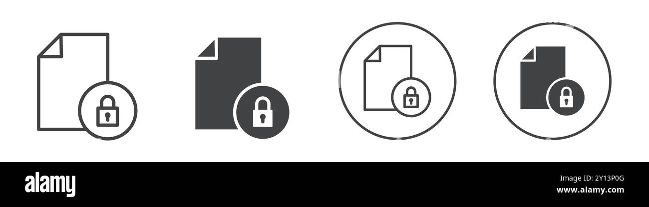 icône d'information de codage simple vecteur plat symbole contour collection logo Illustration de Vecteur