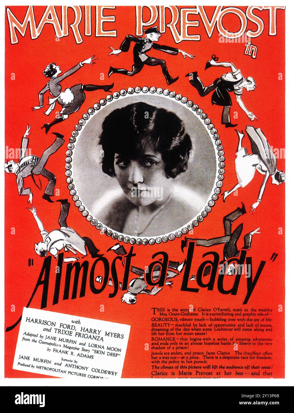 1926 Almost a Lady Poster - film américain de comédie romantique muet réalisé par E. Mason Hopper ; avec Marie Prevost. Banque D'Images