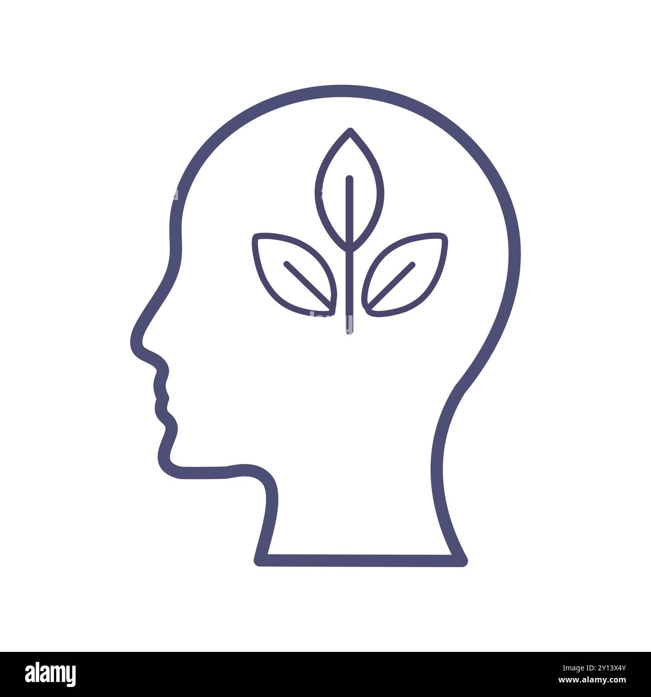 Croissance de l'esprit. Silhouette de tête humaine avec germe à l'intérieur. Représente le développement mental, la croissance personnelle et les nouvelles idées. Illustration de Vecteur Croissance de l'esprit. Silhouette de tête humaine avec germe à l'intérieur. Représente le développement mental, la croissance personnelle et les nouvelles idées. Illustration de Vecteur