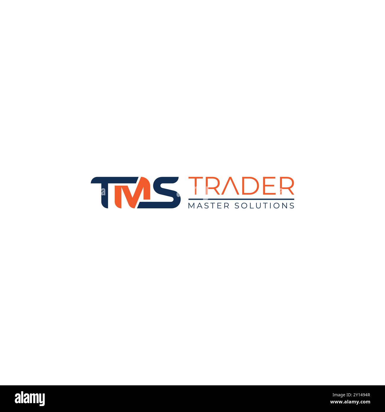 TMS Monogram logo Trader Master solutions Illustration de Vecteur