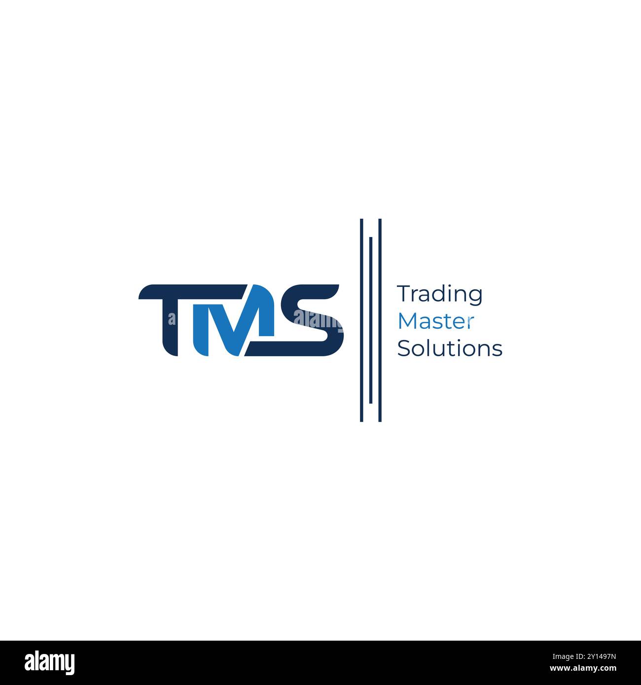 TMS Monogram logo Trader Master solutions Illustration de Vecteur