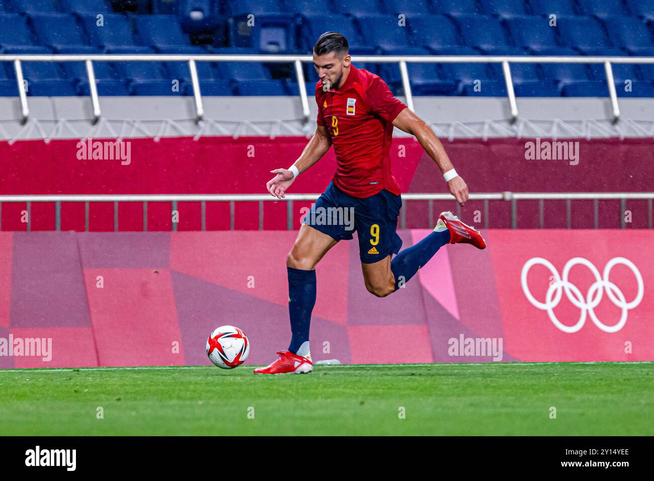 Tokyo, Japon. 28 juillet 2021. Jeux Olympiques : match de football entre l'Espagne et l'Argentine au stade Saitama. © ABEL F. ROS Banque D'Images