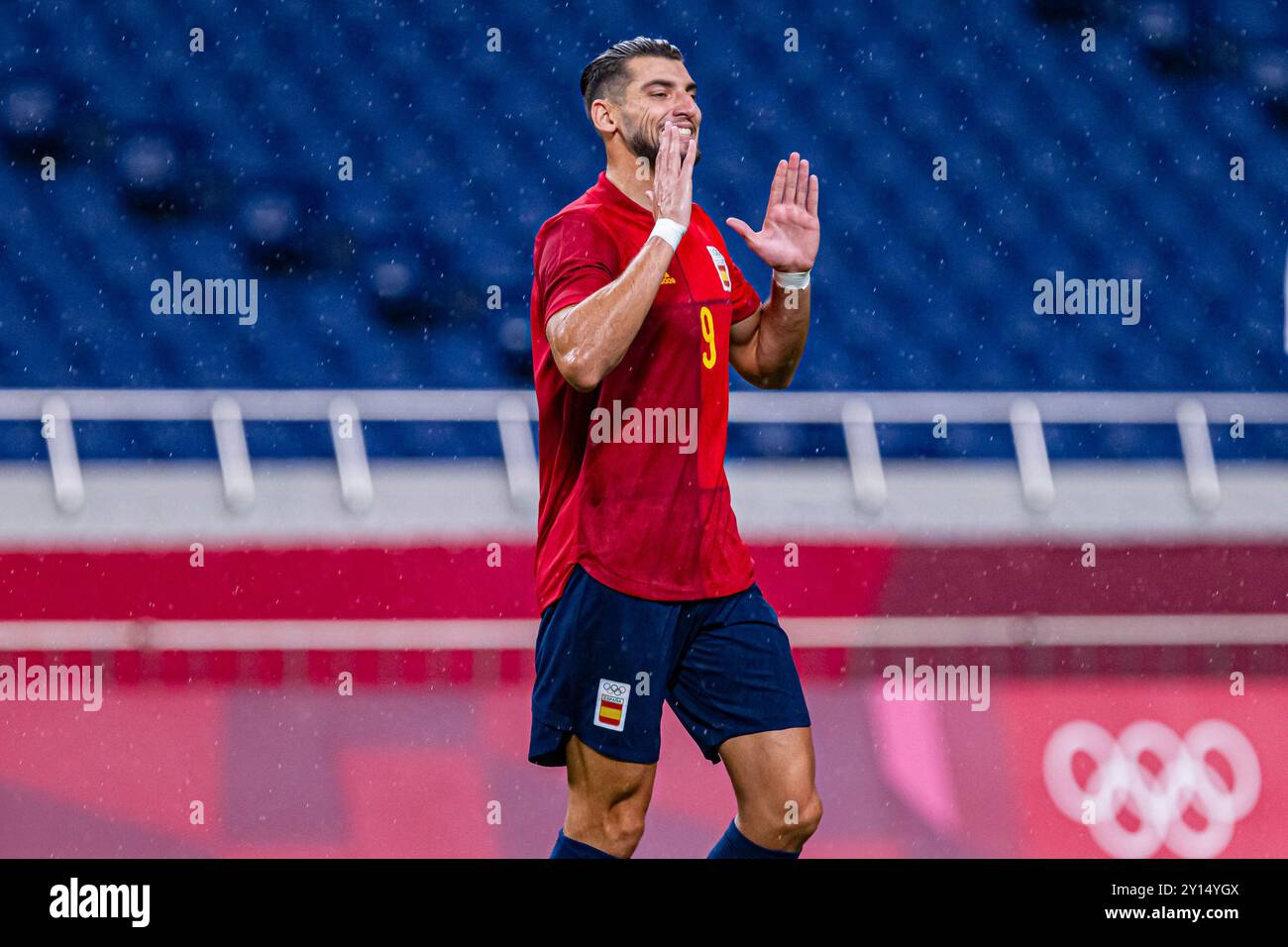 Tokyo, Japon. 28 juillet 2021. Jeux Olympiques : match de football entre l'Espagne et l'Argentine au stade Saitama. © ABEL F. ROS Banque D'Images