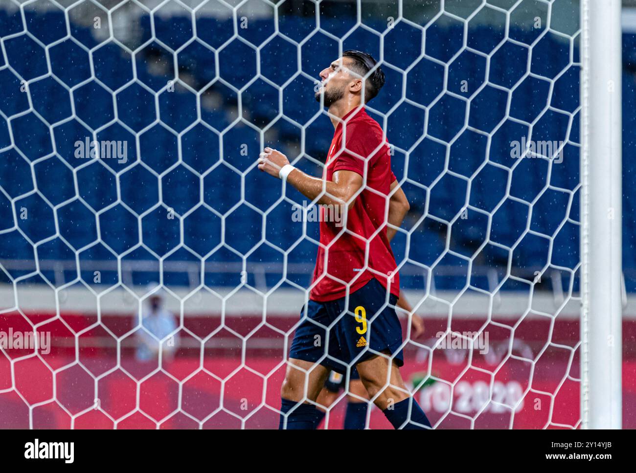 Tokyo, Japon. 28 juillet 2021. Jeux Olympiques : match de football entre l'Espagne et l'Argentine au stade Saitama. © ABEL F. ROS Banque D'Images