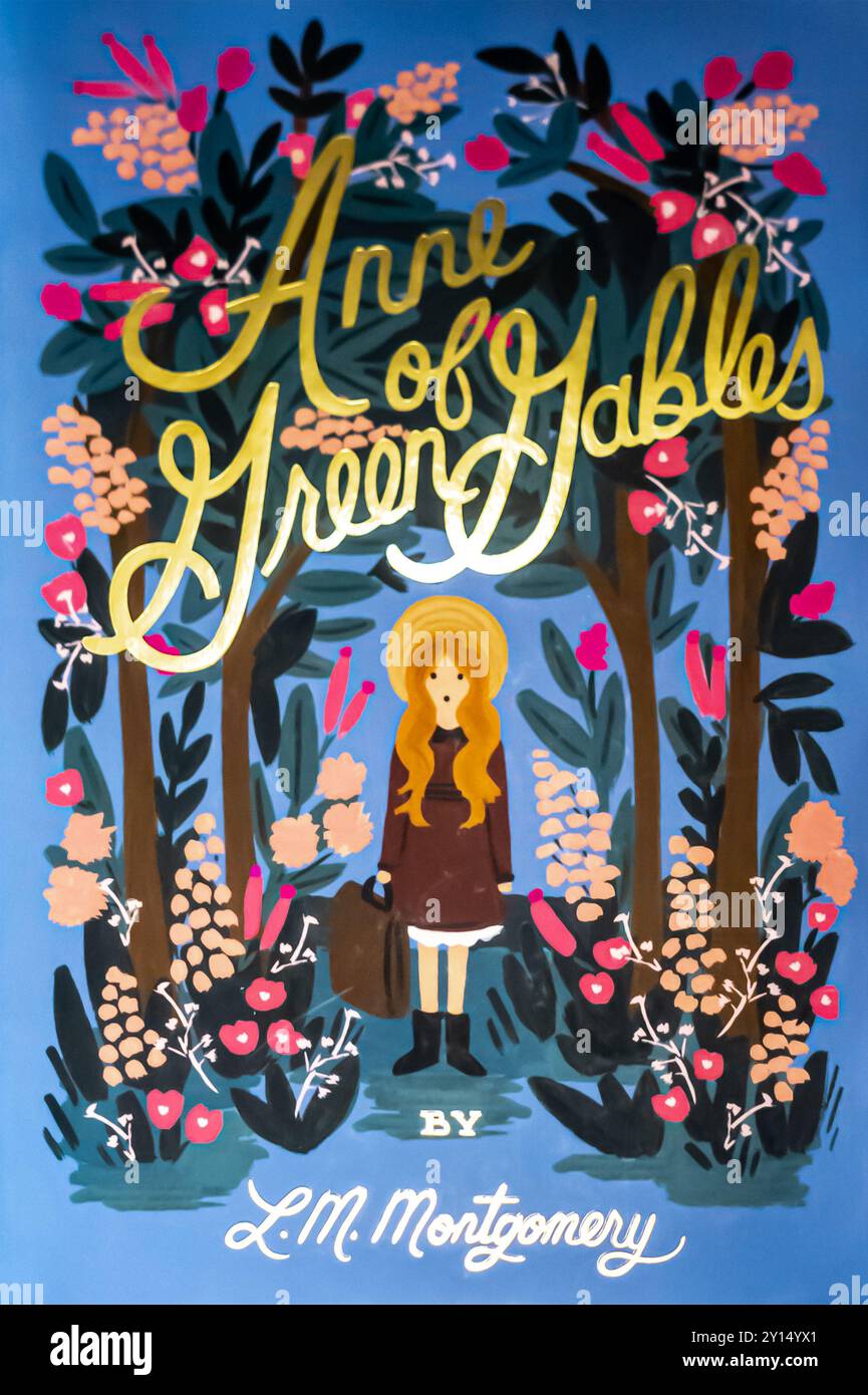 Anne of Green Gables - un roman de 1908 de l'auteure canadienne Lucy Maud Montgomery (publié sous le titre L. M. Montgomery). Banque D'Images